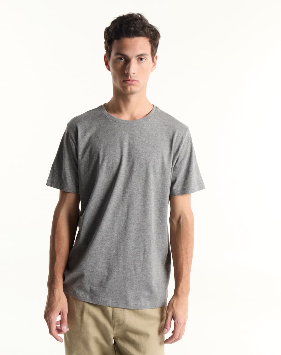 Remera Slim Gris