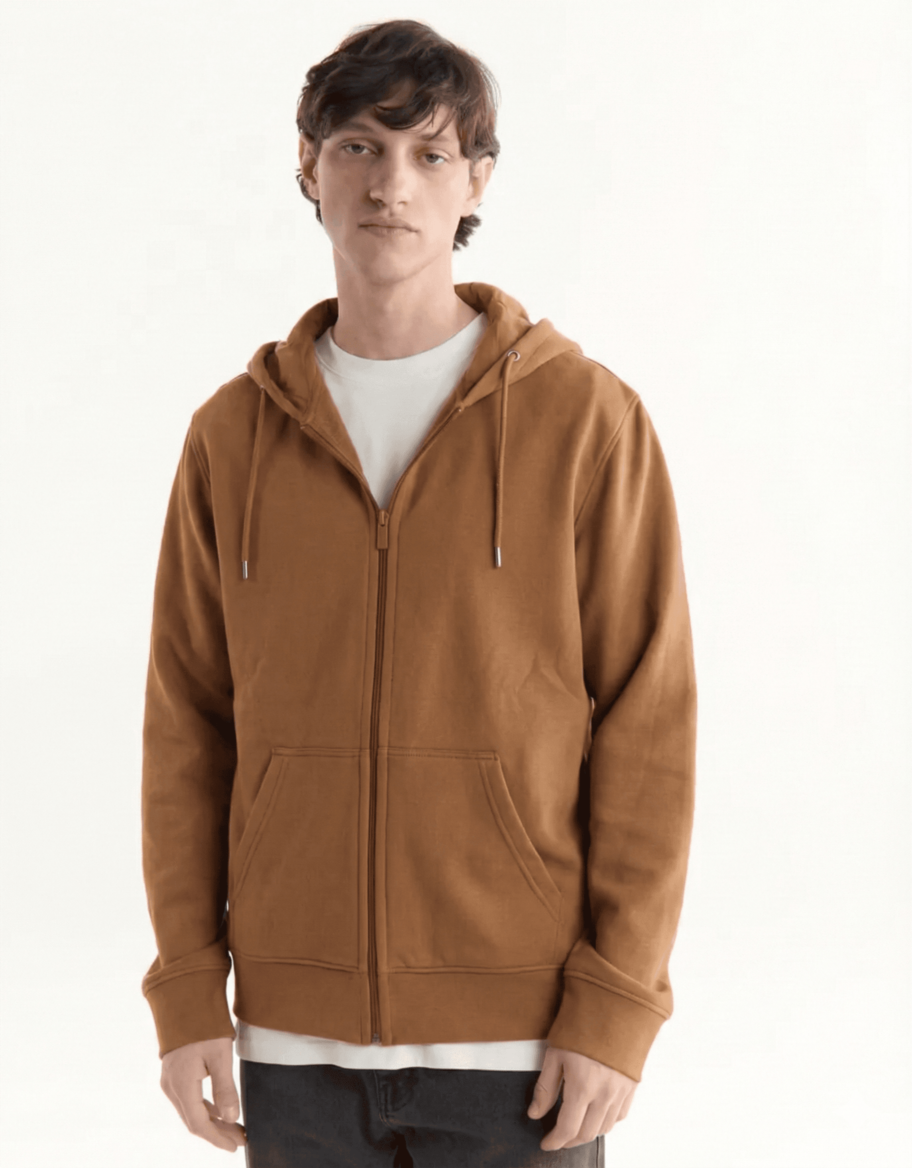 Campera algodón con Frisa Camel