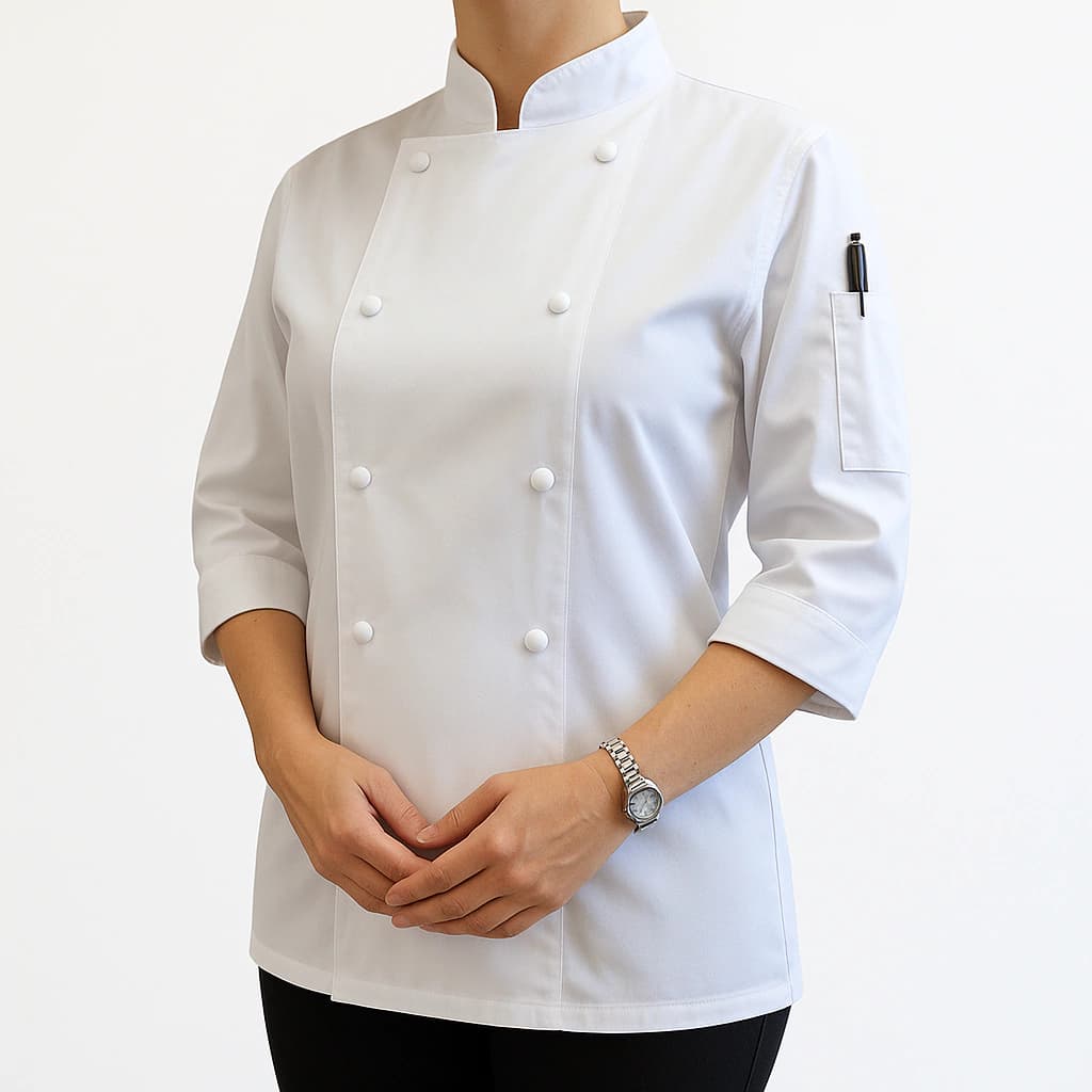 Chaqueta Chef Clasica de Gabardina